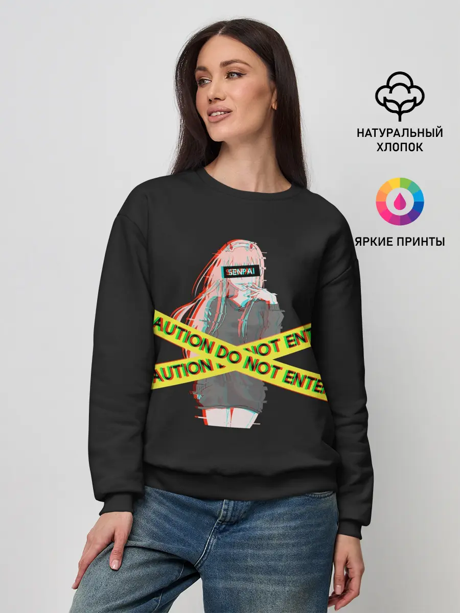 Женский свитшот / Запрещенная Zero Two