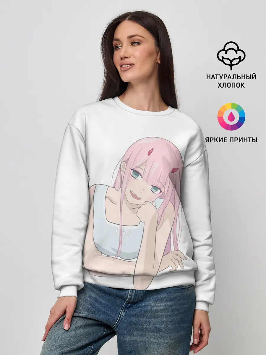 Женский свитшот / Милая Zero Two