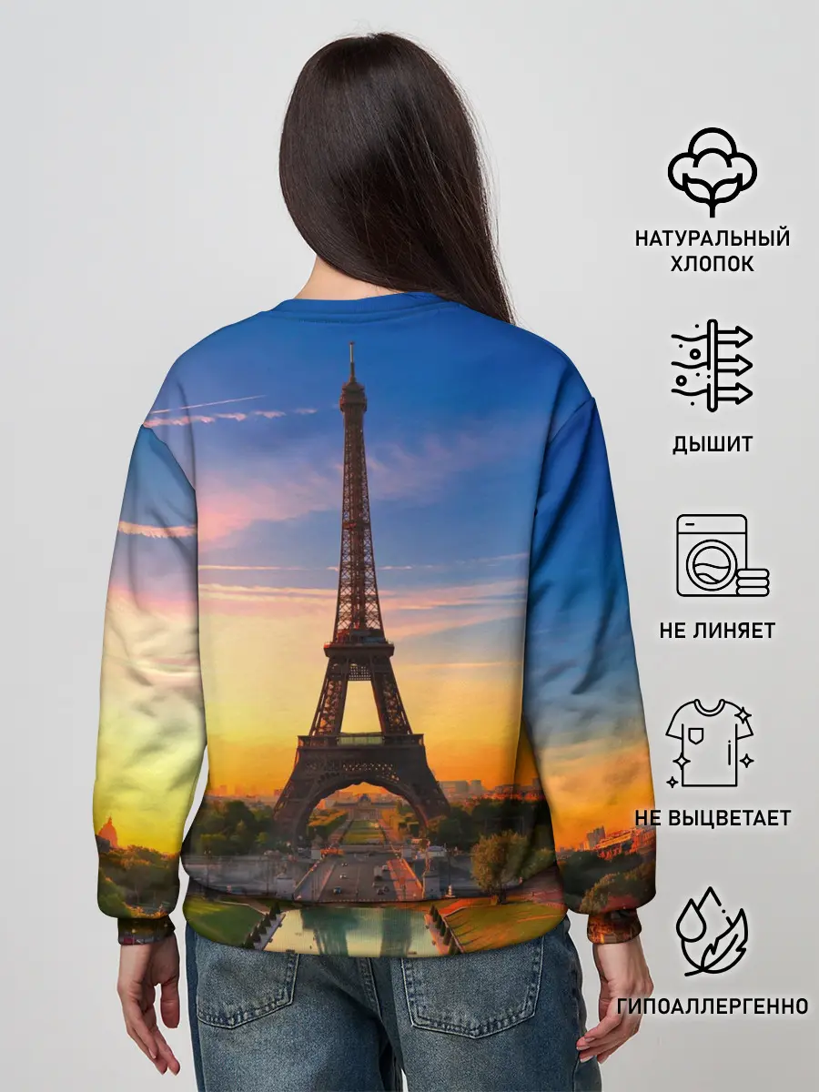 Женский свитшот / Эйфелева башня
