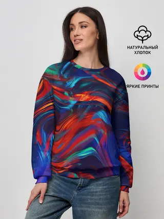 Женский свитшот / Абстракция краски