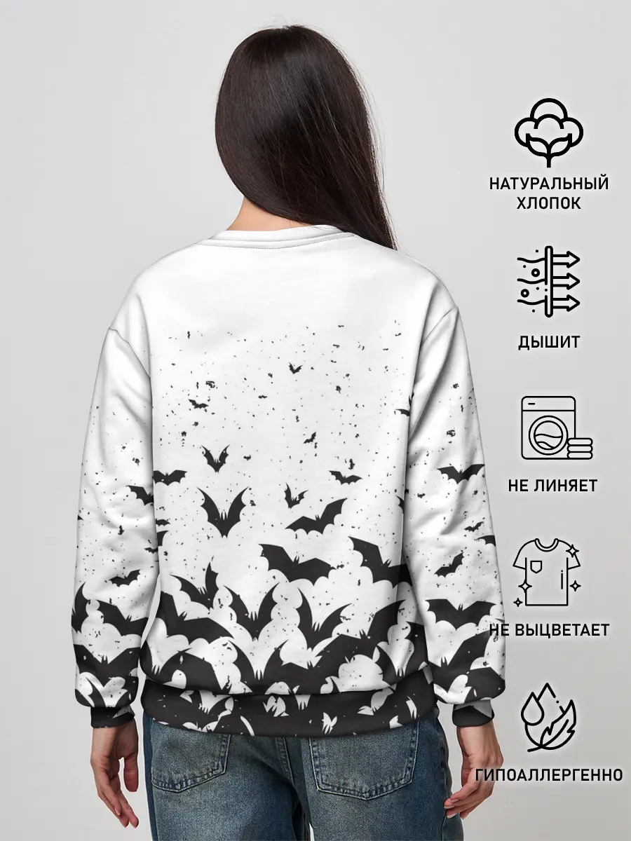 Женский свитшот / Летучие мыши