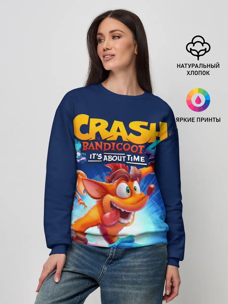 Женский свитшот / Crash Bandicoot