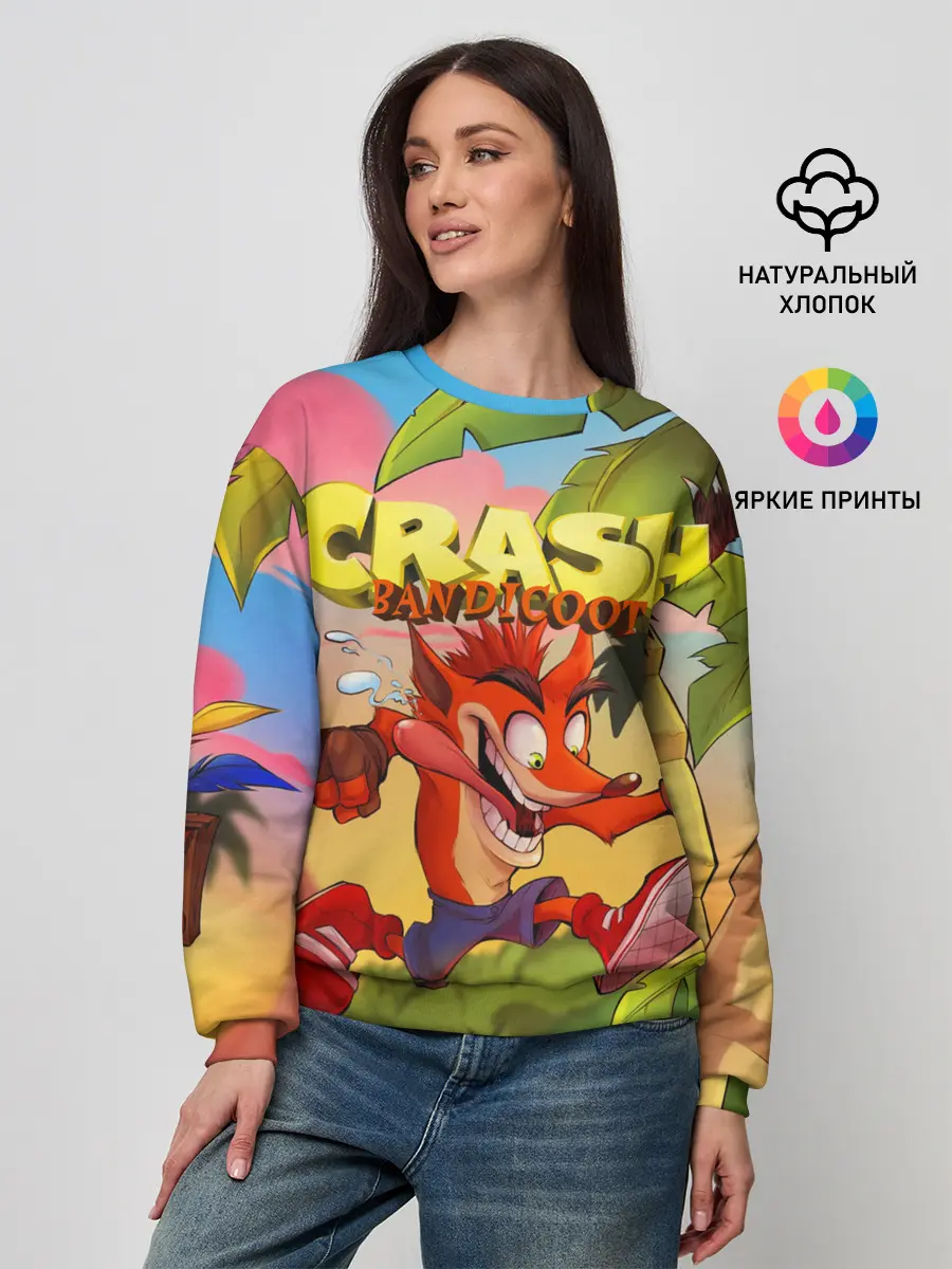 Женский свитшот / Crash Bandicoot