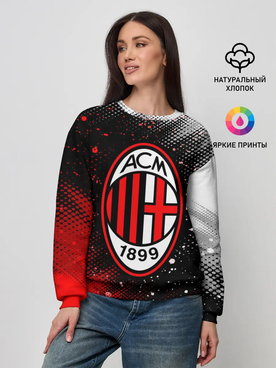 Женский свитшот / AC MILAN / МИЛАН