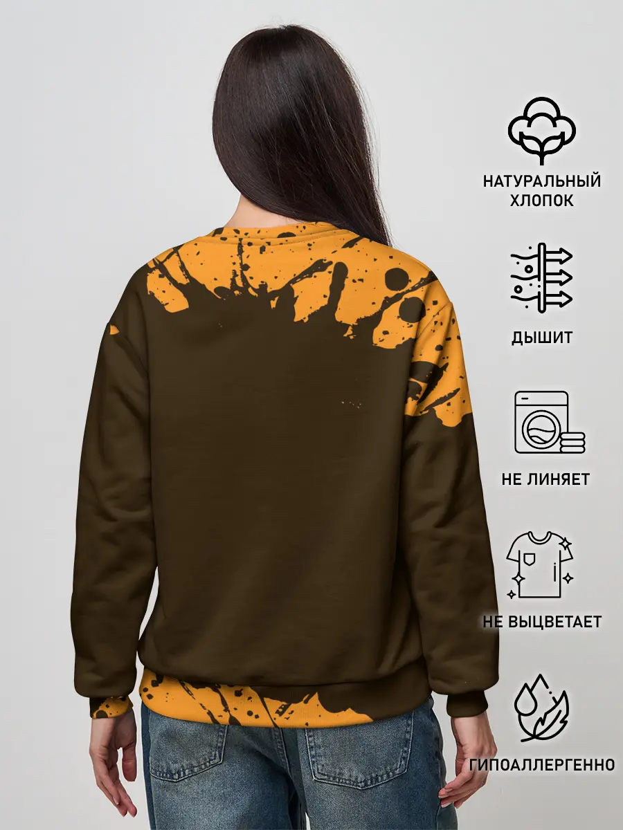 Женский свитшот / КОТ - FLUFF OFF / Отвали