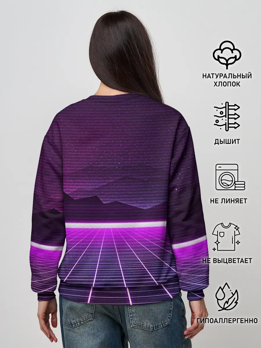 Женский свитшот / Synthwave