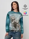 Женский свитшот / Волки альбиносы