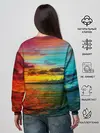 Женский свитшот / Glitch Sunset