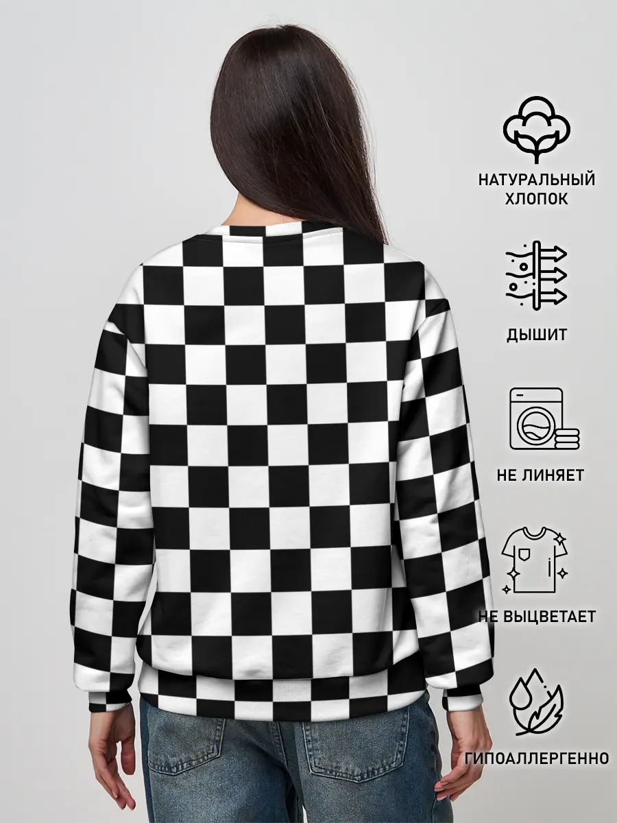Женский свитшот / Шахматка