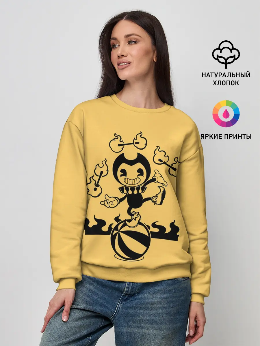 Женский свитшот / Bendy And The Ink Machine