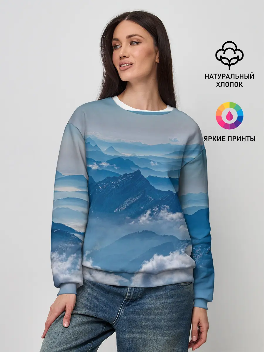 Женский свитшот / Горы