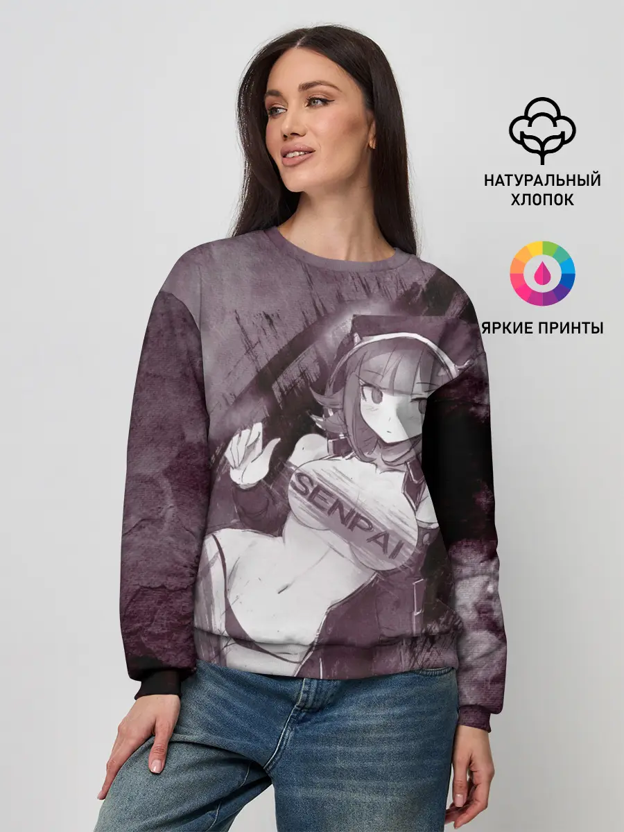 Женский свитшот / Danganronpa акварель
