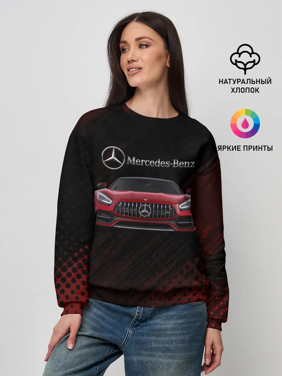 Женский свитшот / Mercedes Benz AMG.