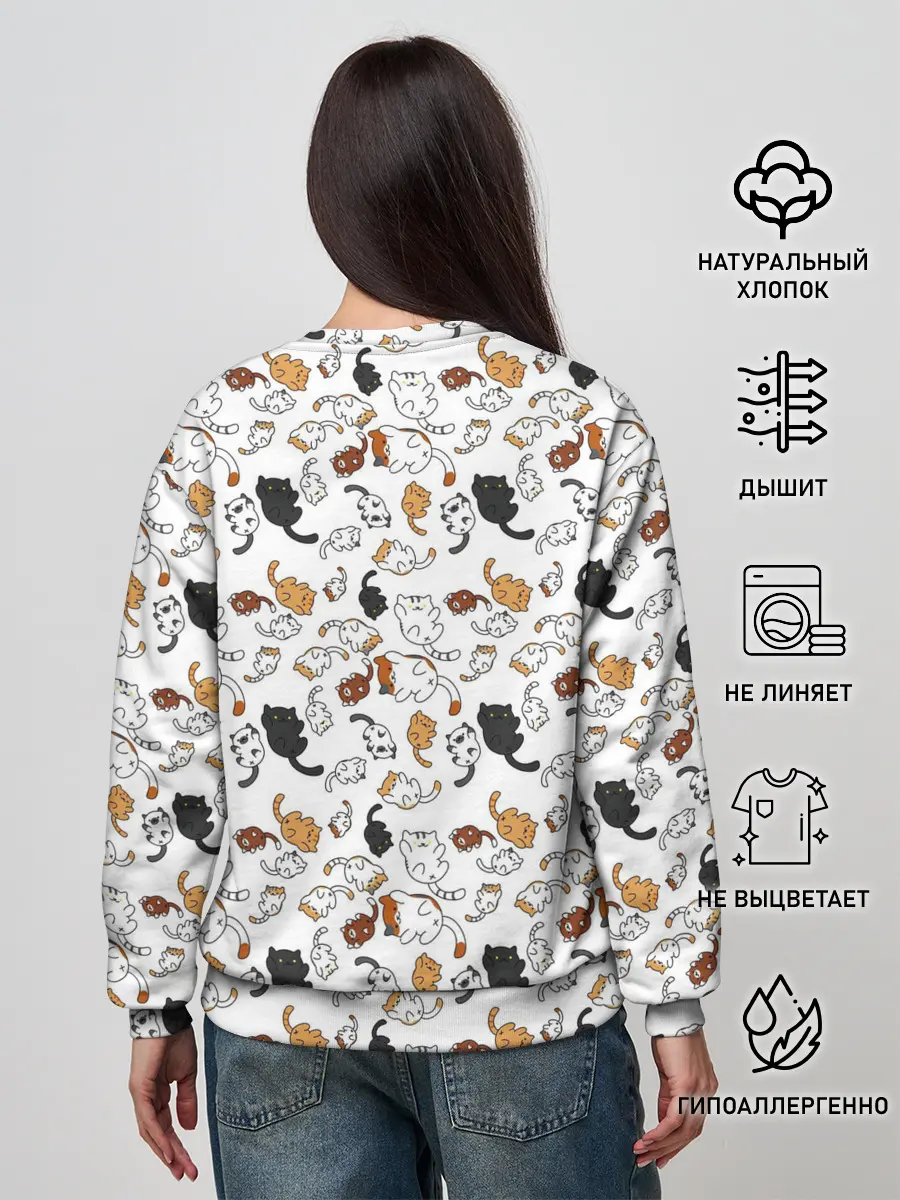 Женский свитшот / КОТИКИ