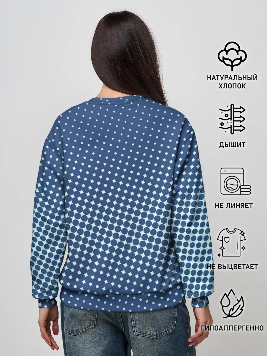 Женский свитшот / Хаотичный горошек