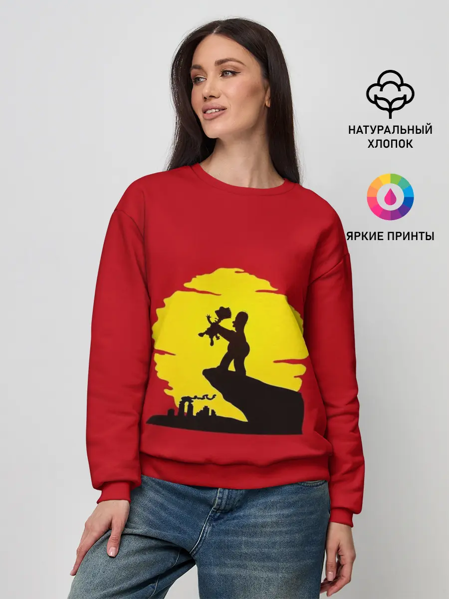 Женский свитшот / КОРОЛЬ БАРТ