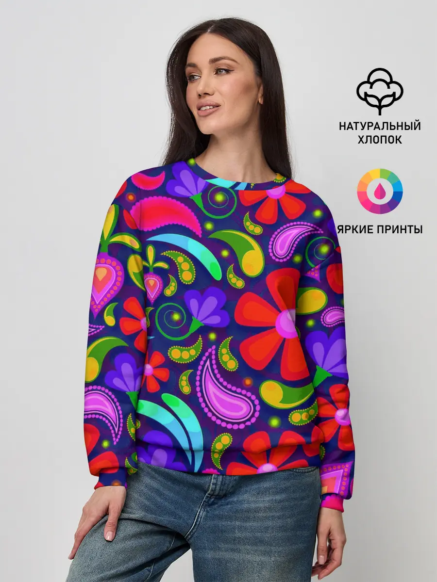 Женский свитшот / Flower$$$