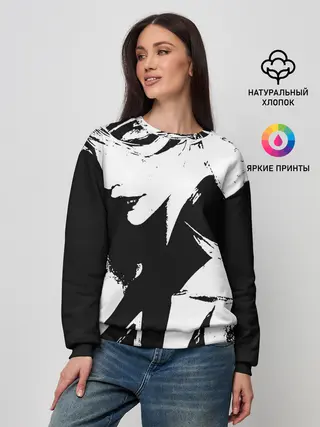 Женский свитшот / Темная космическая Люкс