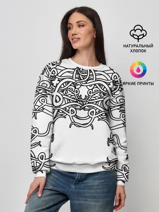 Женский свитшот / Фэнтези мотылёк