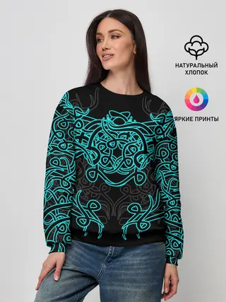 Женский свитшот / Узоры магия