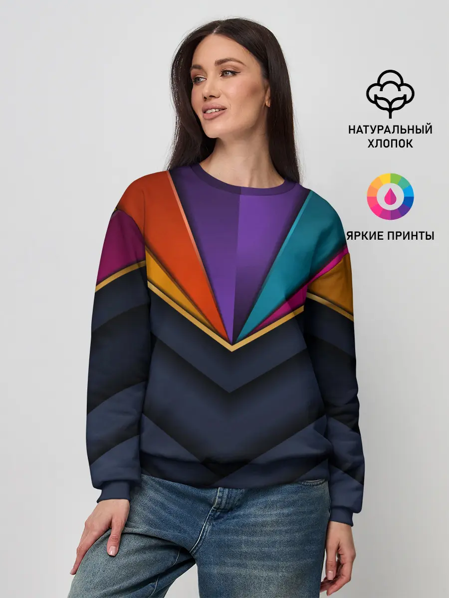 Женский свитшот / 3D luxury