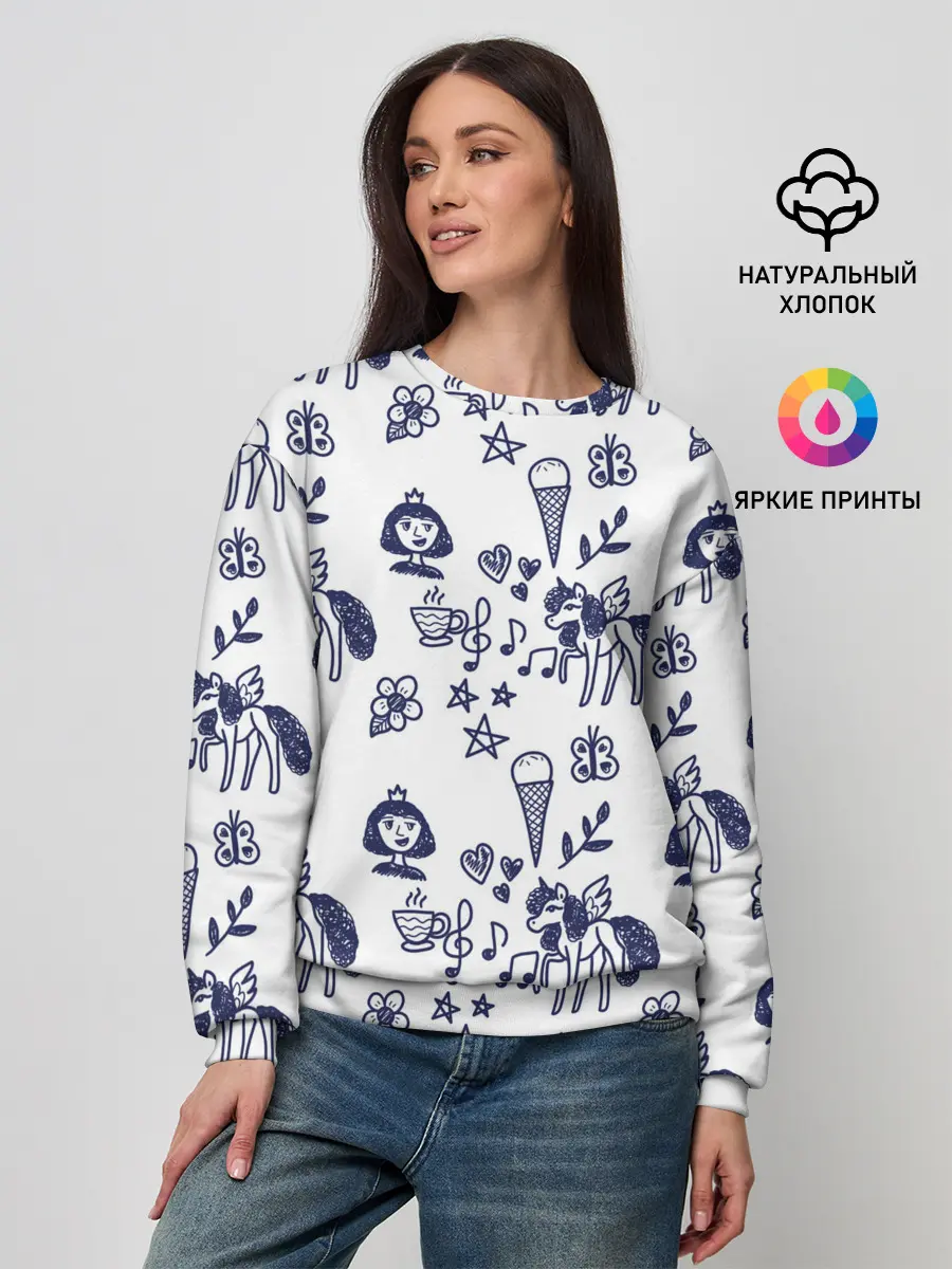 Женский свитшот / Девчачий дудл