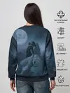 Женский свитшот / Девочка и полнолуние