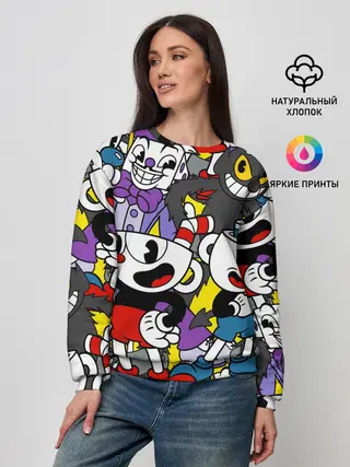 Женский свитшот / Cuphead