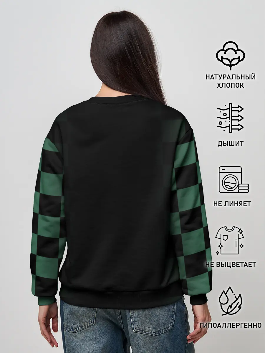 Женский свитшот / Танджиро Камадо Kimetsu no Yaiba