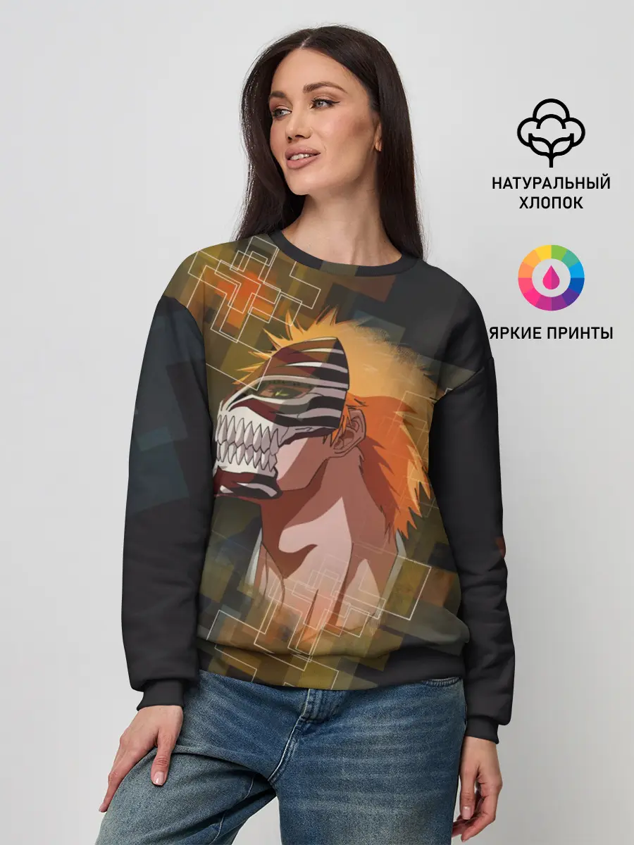 Женский свитшот / Блич. Маска