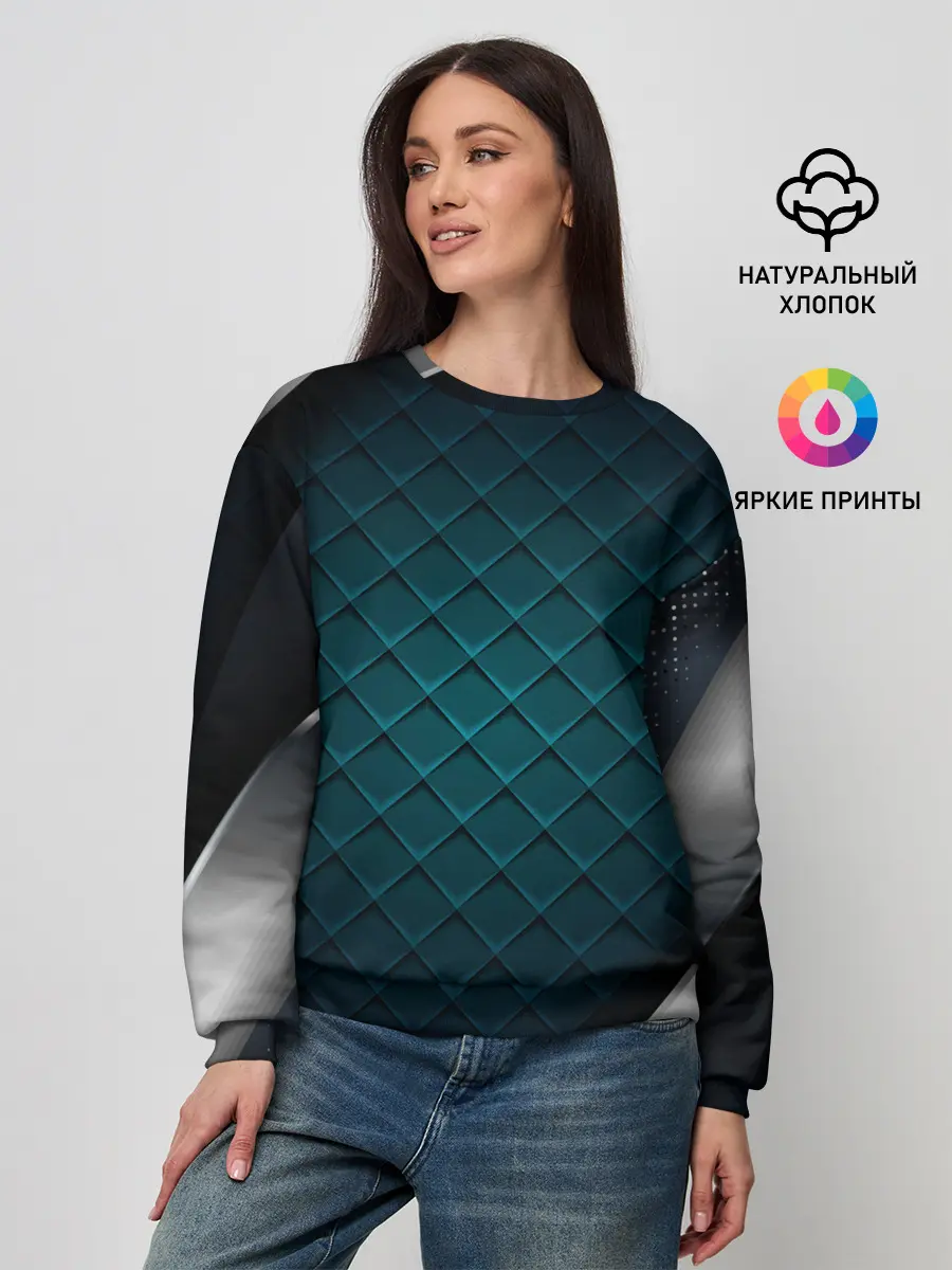 Женский свитшот / 3D luxury metal