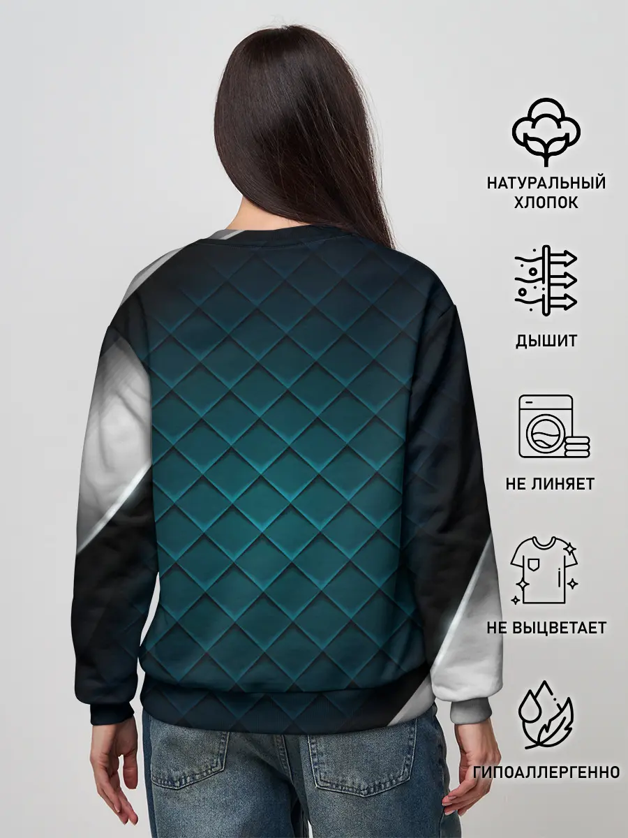 Женский свитшот / 3D luxury metal