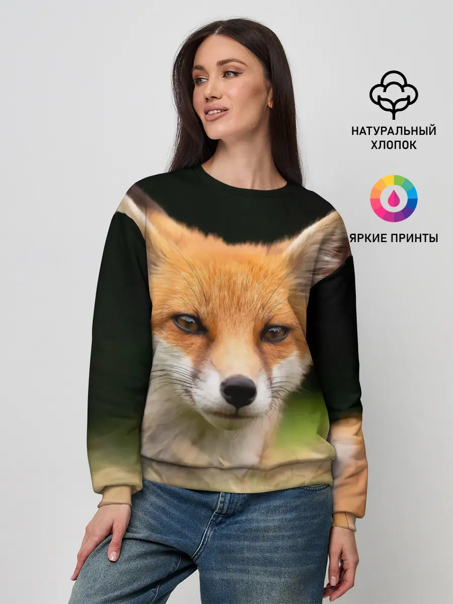 Женский свитшот / Мордочка лисицы