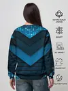 Женский свитшот / 3D luxury blue abstract