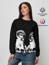Женский свитшот / Коты Космонавты