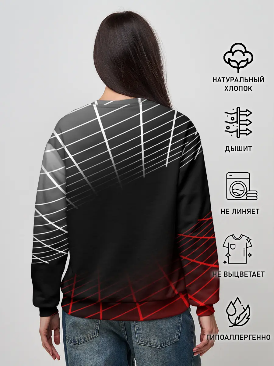 Женский свитшот / HONDA / ХОНДА / СЕТКА