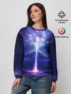 Женский свитшот / Яркий взрыв в космосе