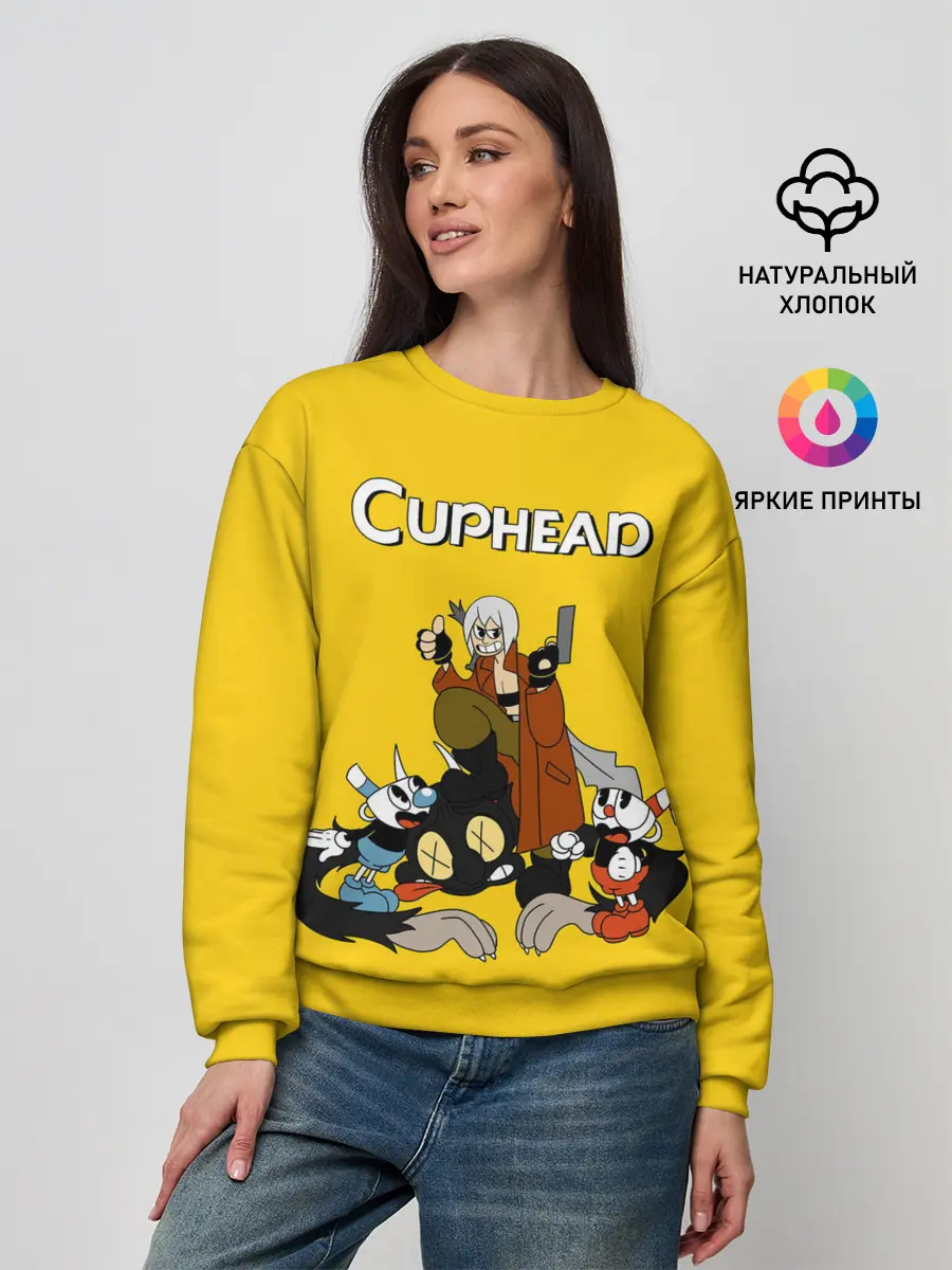 Женский свитшот / Cuphead x DMC