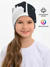 Детская шапка / Черно-белый