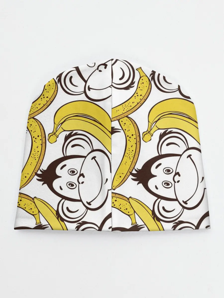 Детская шапка / Обезьянки и бананы