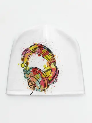 Детская шапка / Красочные наушники