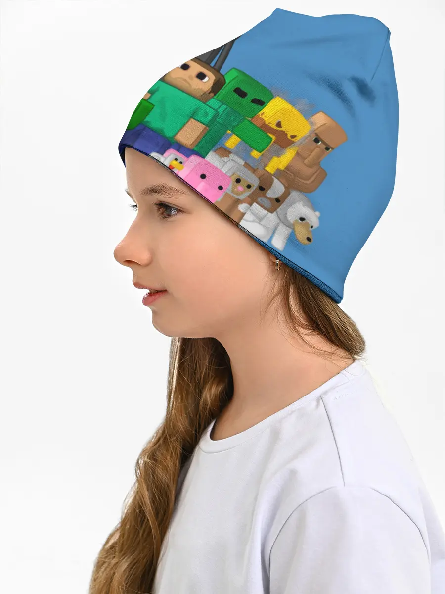 Детская шапка / Майнкрафт