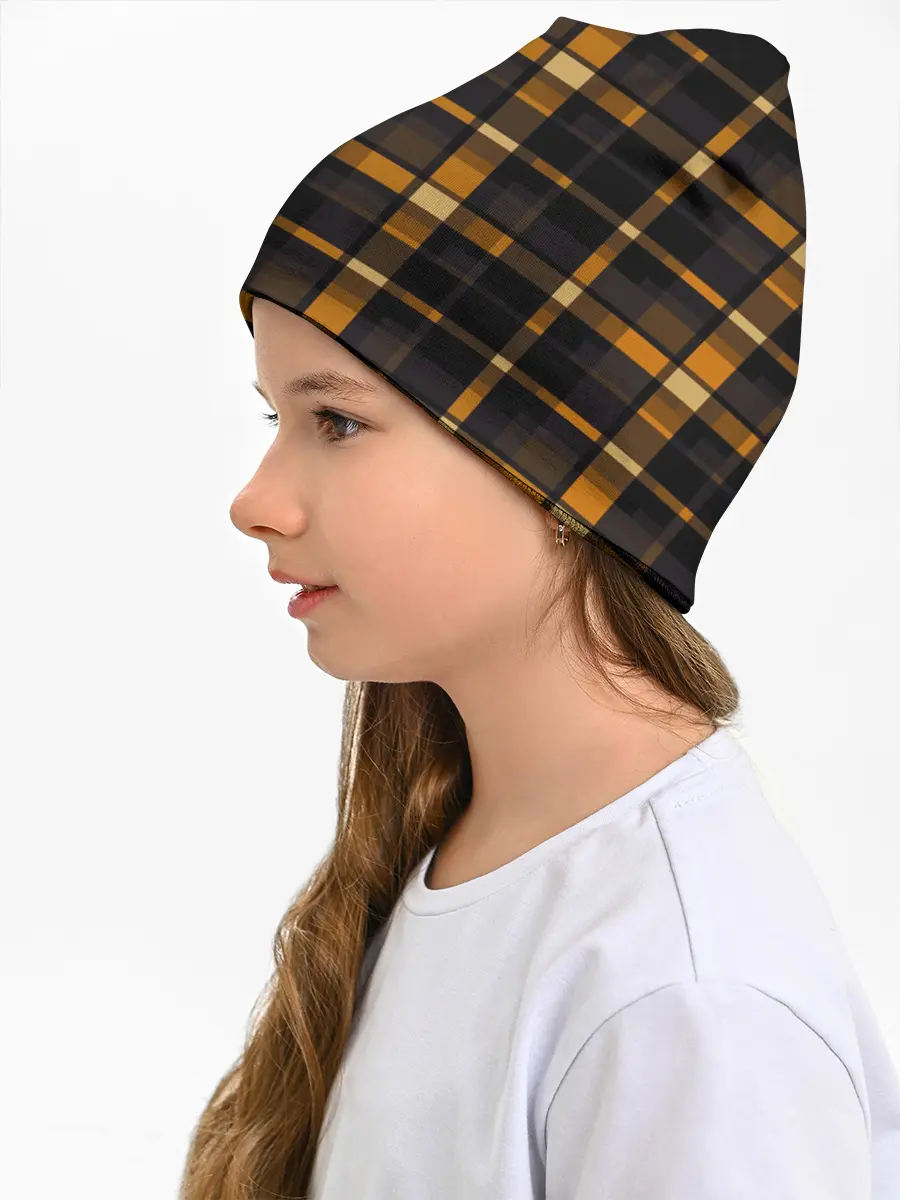 Детская шапка / В клетку