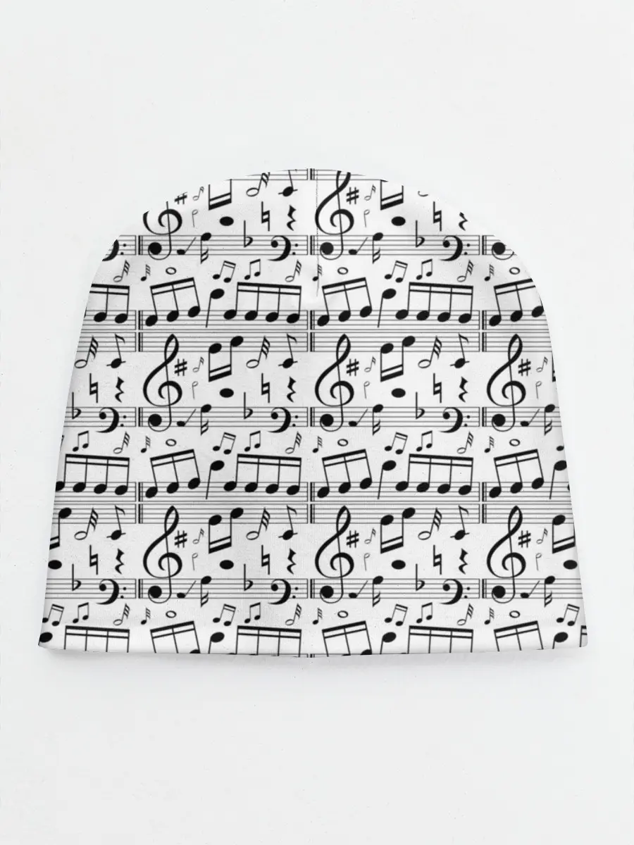 Детская шапка / Нотный стан