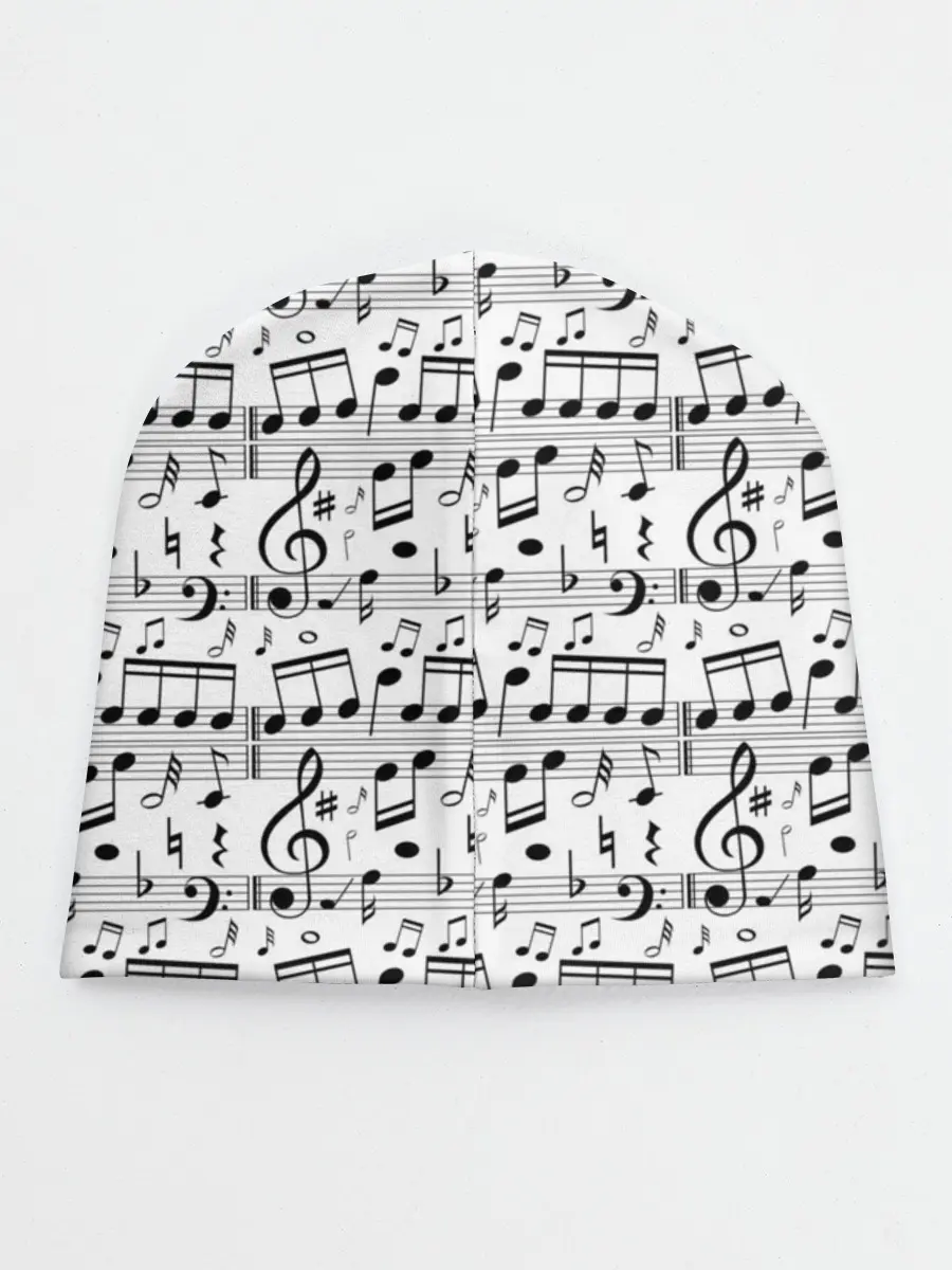 Детская шапка / Нотный стан