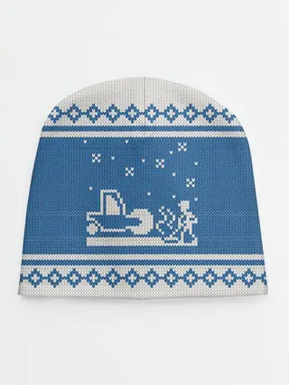Детская шапка / Свитер с Оленем