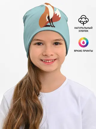 Детская шапка / Лисичка минималистичная
