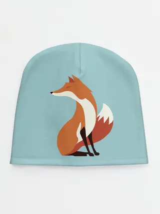 Детская шапка / Лисичка минималистичная