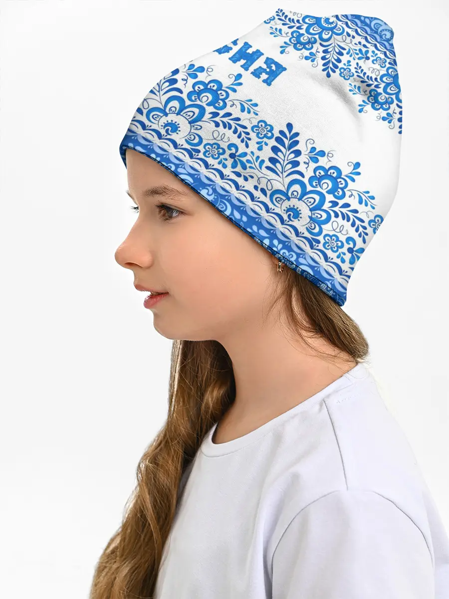 Детская шапка / Россия гжель