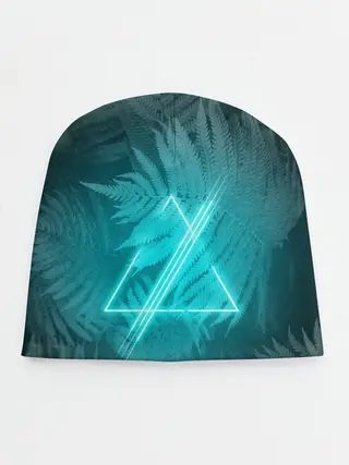 Детская шапка / Neon light blue